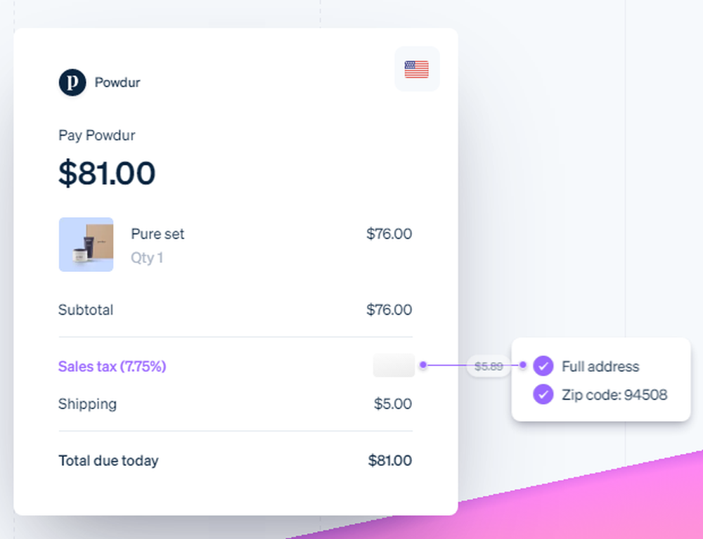 Stripe Tax Screenshot 1
