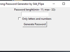 Strong Password Generator Screenshot 1