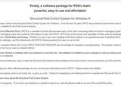 Structural Pest Control System Screenshot 1