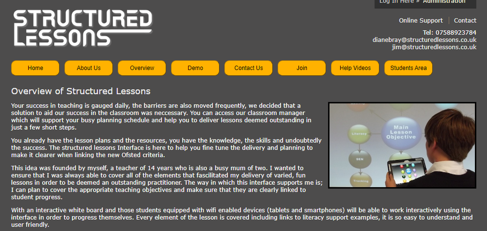 Structured Lessons Screenshot 1