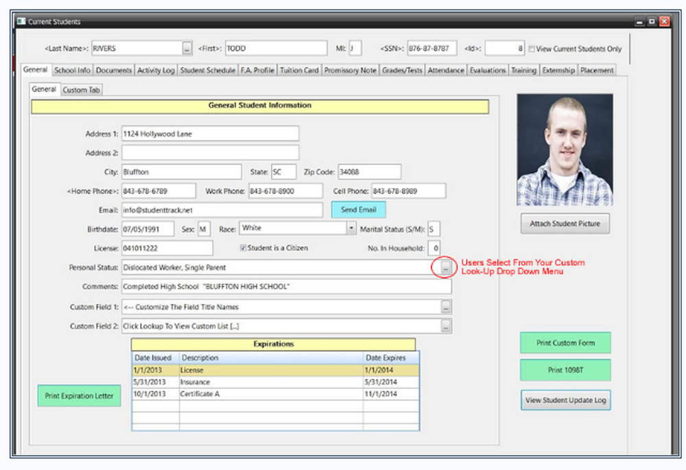 Studenttrack Screenshot 1