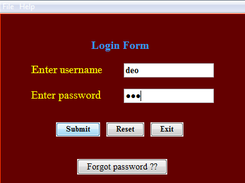 Student Information System Screenshot 1