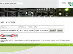 StudiCloud Web-GUI