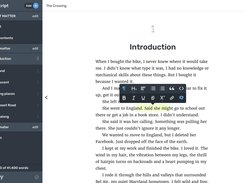 Reedsy Studio writing interface