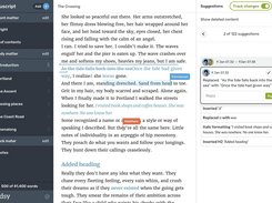 Reedsy Studio track changes