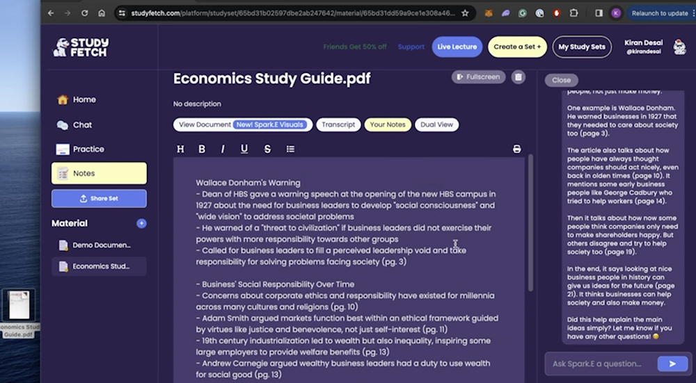 Study Fetch Screenshot 1