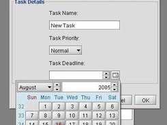 New task dialog