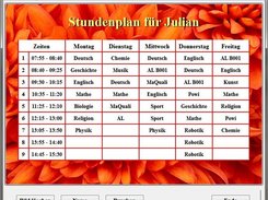 Stundenplan ausdrucken