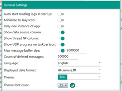 General settings