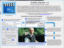The help dialog box (press F1)
