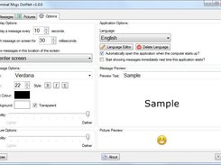 Main window - [Options tab]