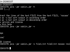 It works also from command-line.