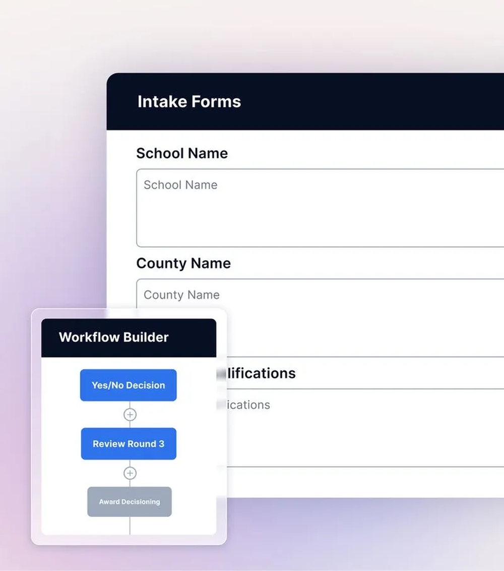 Drag-and-drop form builder: Create custom logic and review workflows with a form builder that anyone can handle.