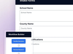 Drag-and-drop form builder: Create custom logic and review workflows with a form builder that anyone can handle.