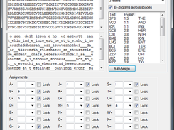 GUI of the Substitution Cipher Decryptor