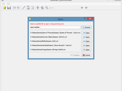 Open subtitle files quickly