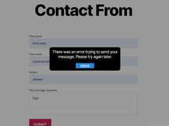 Success Fail Popup Message For Contact  Screenshot 3