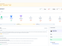 Account Health Overview – Get a bird's-eye view of all your accounts with color-coded health scores, risk indicators, and renewal dates so you can prioritize your time where it matters most.