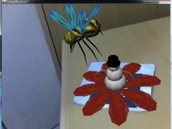 Two VRML models loaded on the marker.