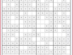 A 16x16 Sudocute Grid with medium difficulty 