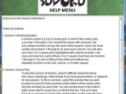 Help Menu