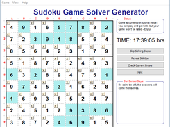 Sudoku Game Solver Generator for Windows PC Desktop. Tutorial mode. The ultimate difficult Sudoku Game Jedi Master field has been solved automatically.
