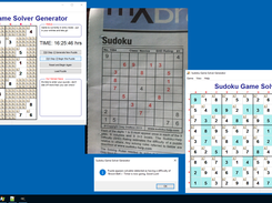 Sudoku Game Solver Generator for Windows PC Desktop. Manual creation mode (default just after app started). User can input Sudoku from a magazine or newspaper and solve it by the built-in solver.