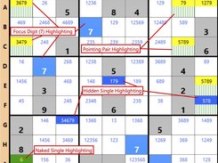 Auto pencilmarks showing popular highlighting options