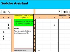 Take snapshots of your Sudoku at any time so you can skip back to a known point if you realise you've made a mistake