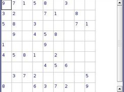 Sudoku running on Linux/GTK