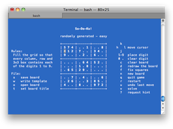 Sudoku on macintosh