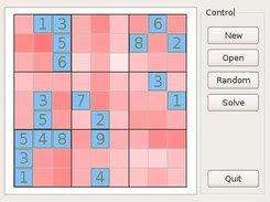 sudokuRapiQt - a simple Qt application based on sudokuRapid
