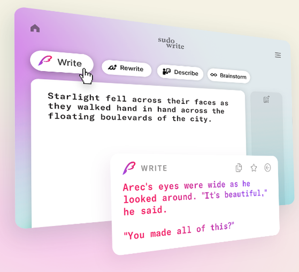 Sudowrite Screenshot 1