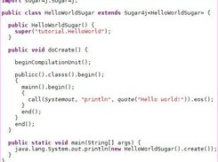 This is how Sugar4j code looks like