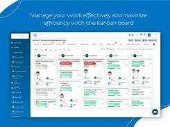 Kanban board in SuitePro-G - dark mode 