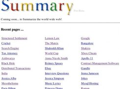 The Web Summarizer demo (online)