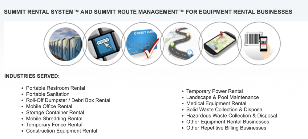 Summit Rental System Screenshot 1