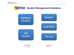 SBS Vendor Management Database
