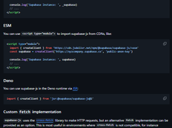 Supabase JS Screenshot 1