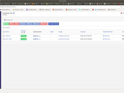 Portainer running on Super Container OS