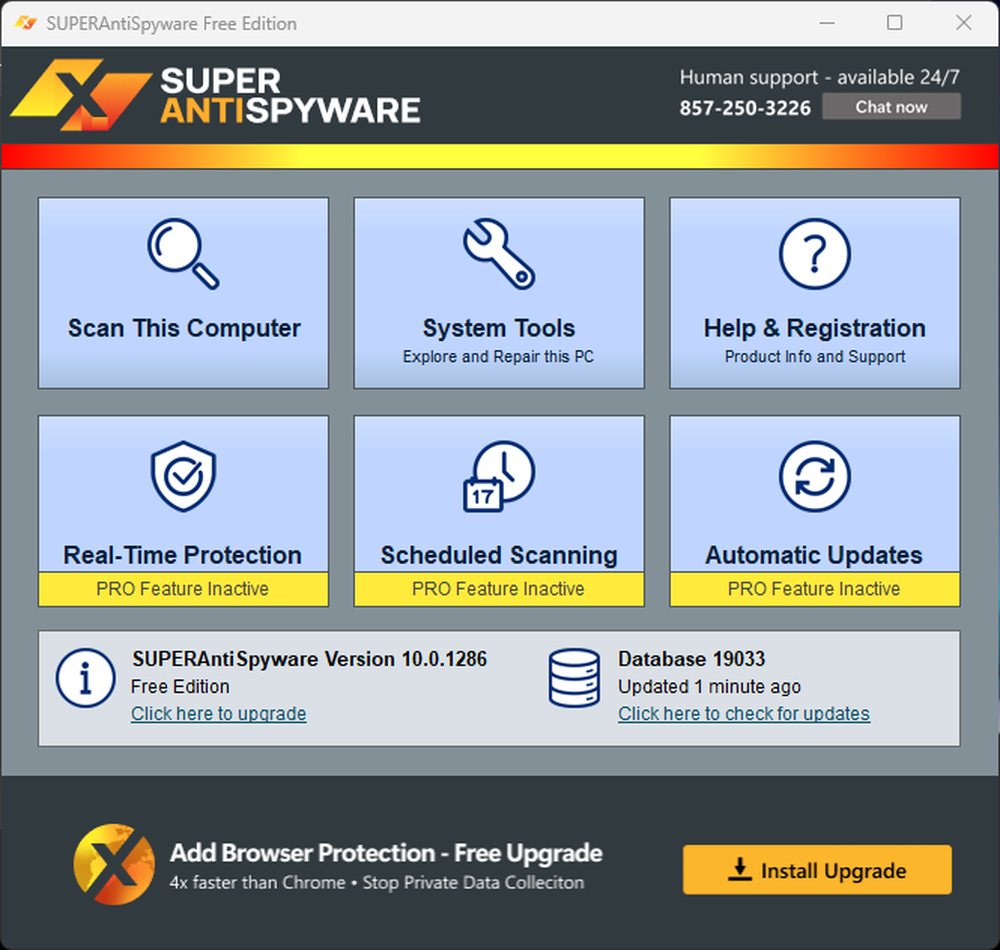 SUPERAntiSpyware Screenshot 1