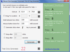 Auto Mouse Click Generator - Basic