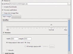 Super Image Resizer - main window (Gtk)