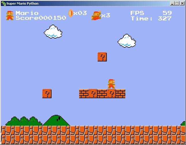 Make Super Mario Game using Python. 