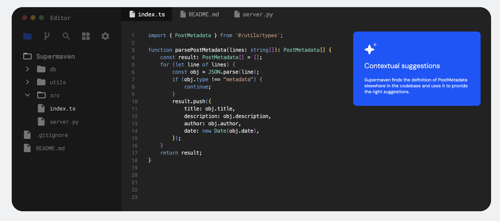 Supermaven Screenshot 1