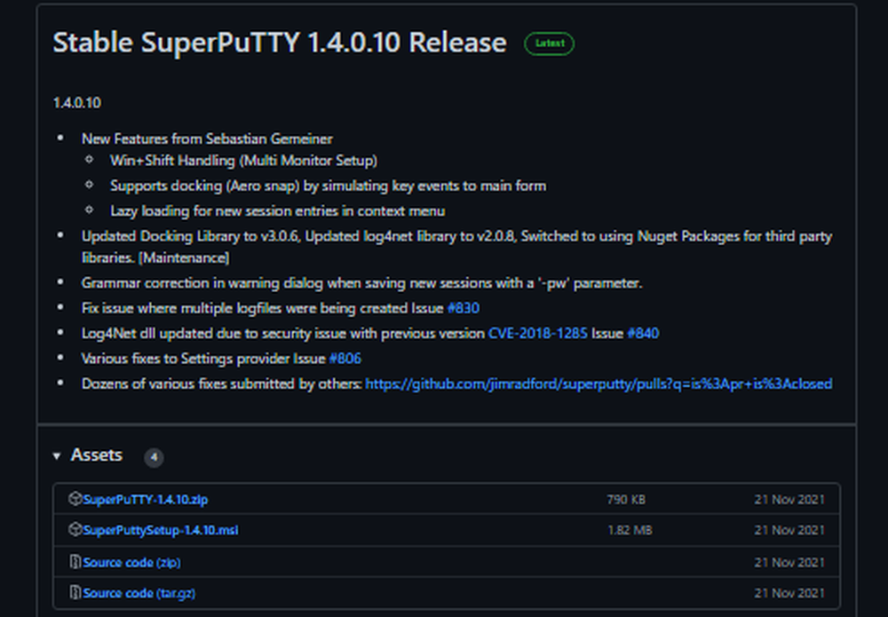 SuperPuTTY Screenshot 1