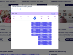 SuperSaaS - Integrate schedule as a widget into your website