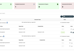 Sustainability Assessments and Reporting Console