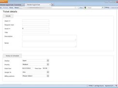 Creating a new service ticket