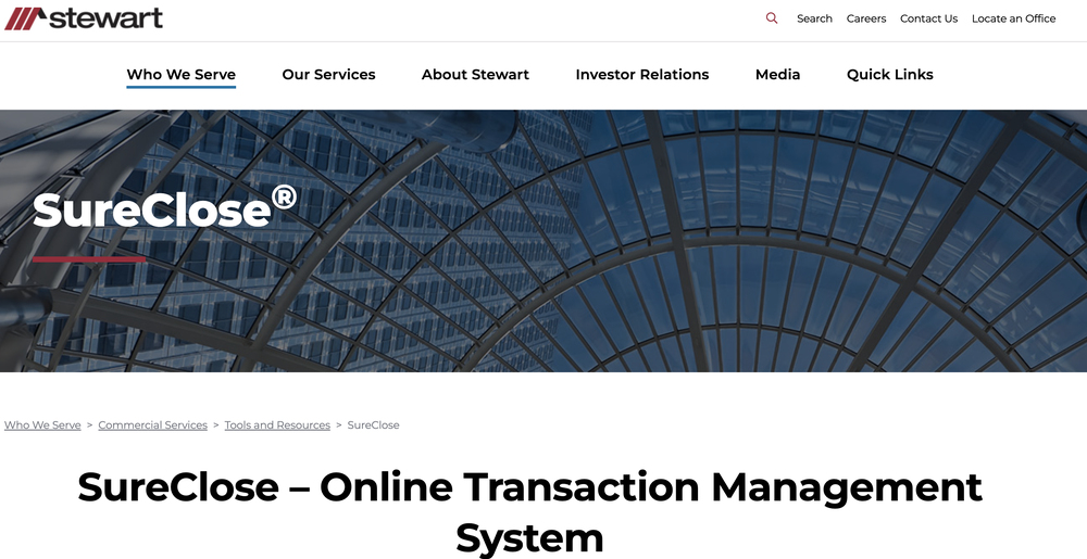 SureClose Screenshot 1